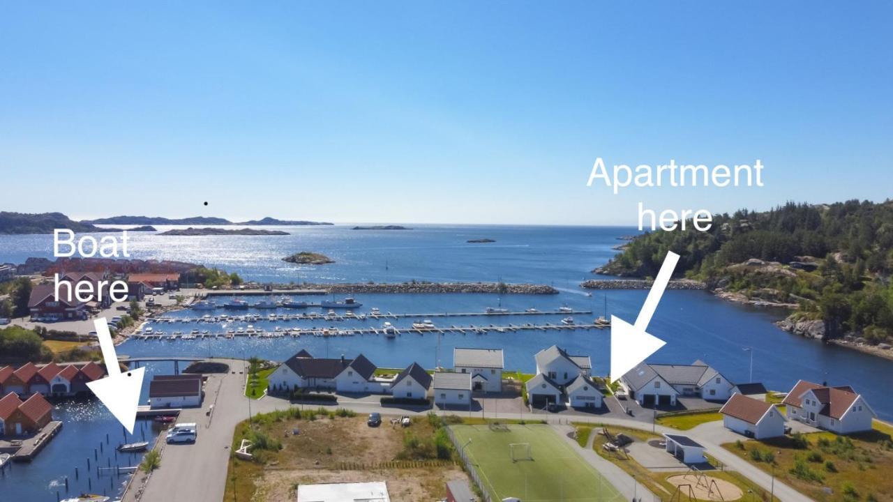 Apartment With Boat Spangereid Exterior photo